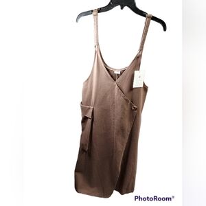 Flygo med brown denim jumper pocket right side NWT